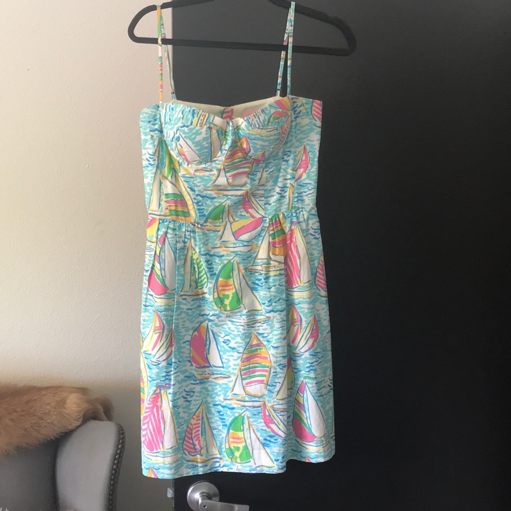 Lilly Pulitzer you gotta regatta print dress 8